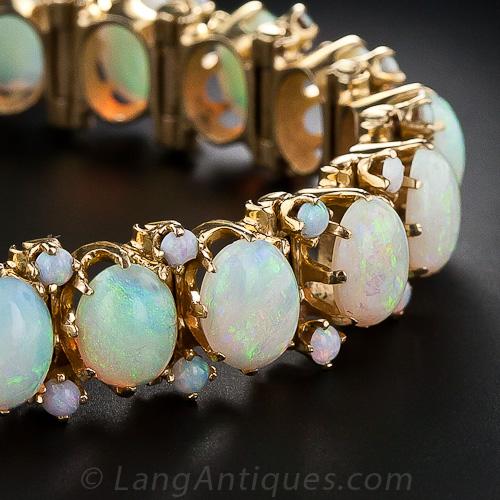 Mid-Century Opal Bracelet