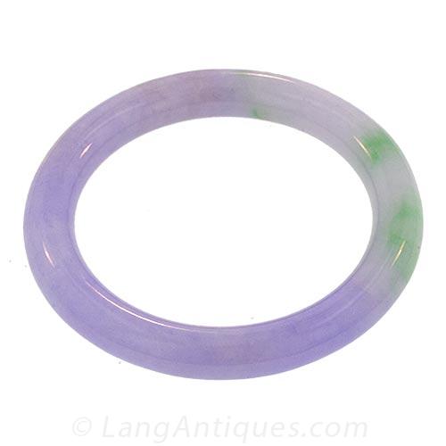 Natural Lavender Jade Bangle