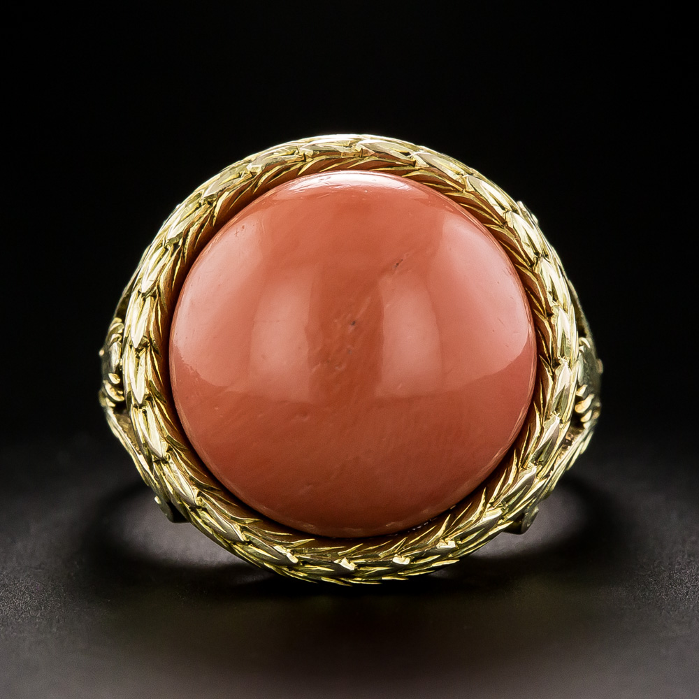 Neoclassical Coral Ring, Poland
