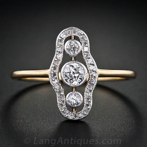 Petite Edwardian Diamond Ring