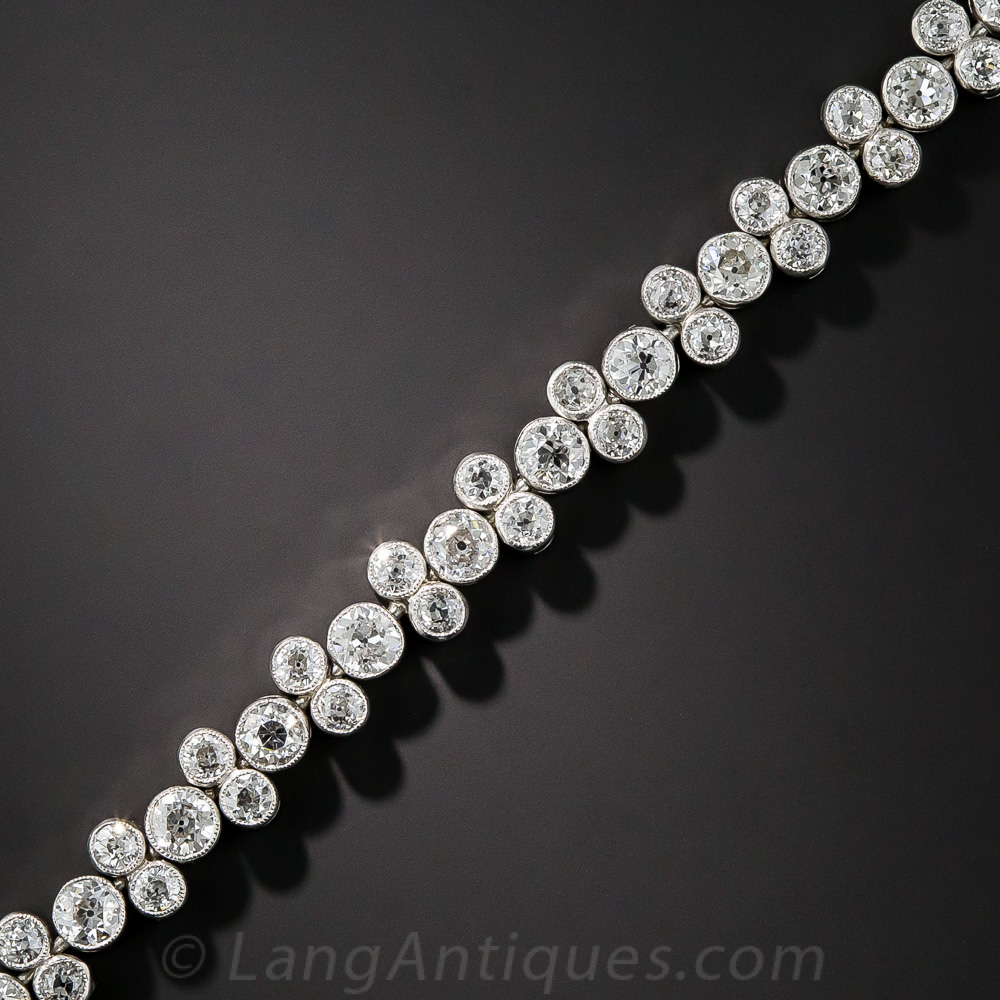 Platinum Diamond 'Bubble' Bracelet