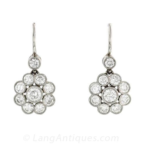 Platinum Diamond Earrings