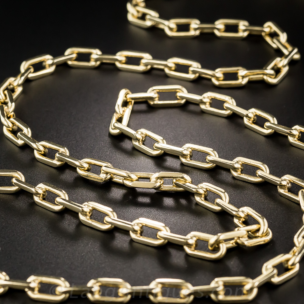 Rectangular Solid Link Chain