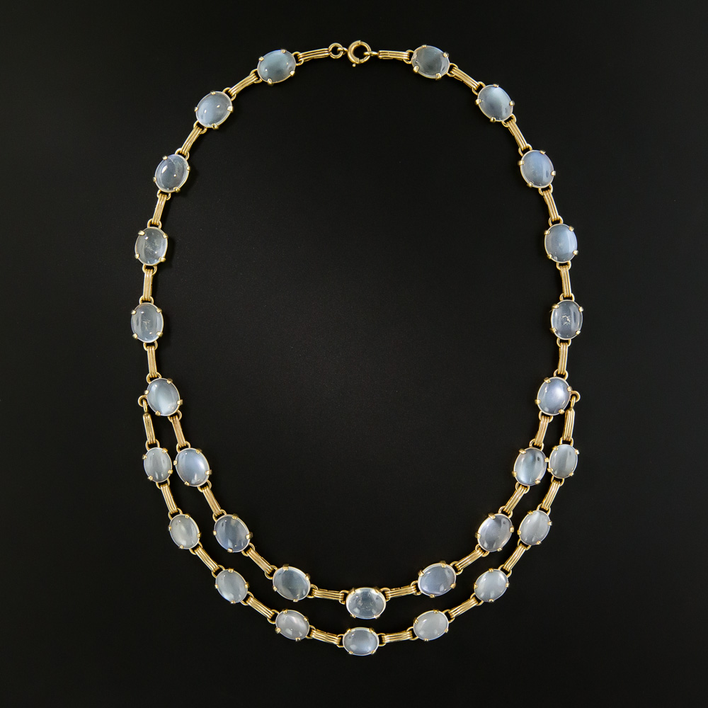 Retro Moonstone Necklace