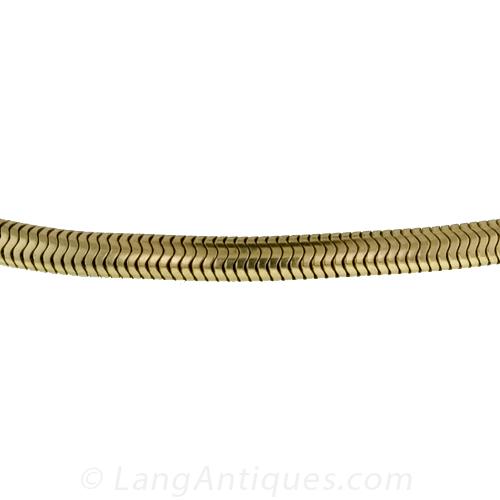 Retro Oval Snake Chain