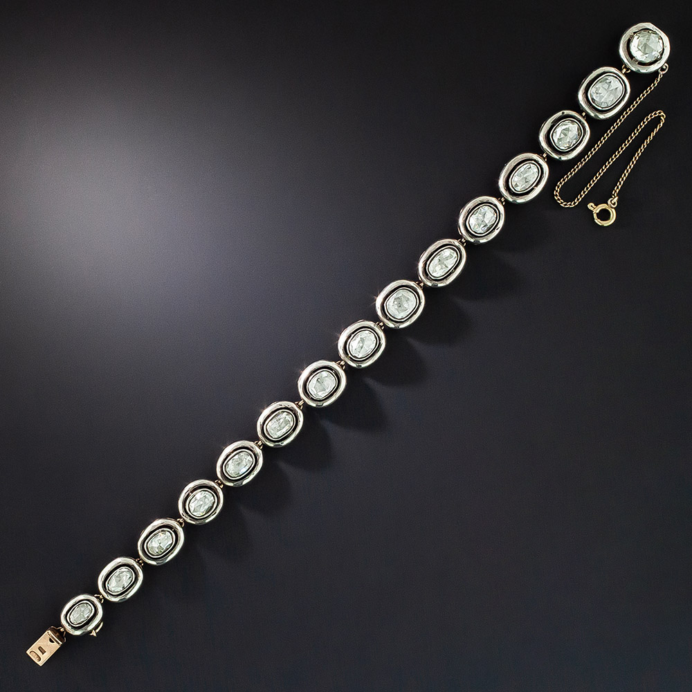 Russian Rose-Cut Diamond Bracelet