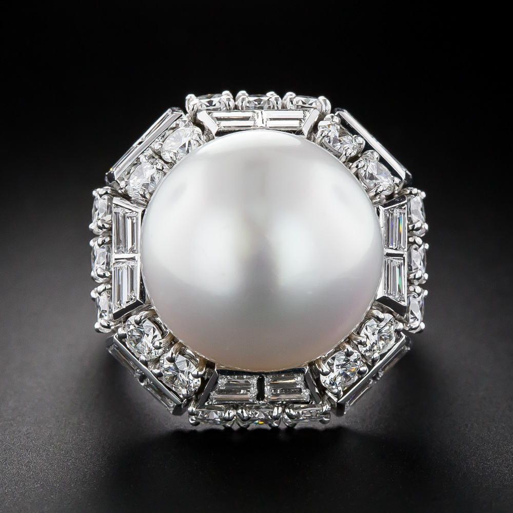 South Sea and Diamond Pearl Ring by Piaget