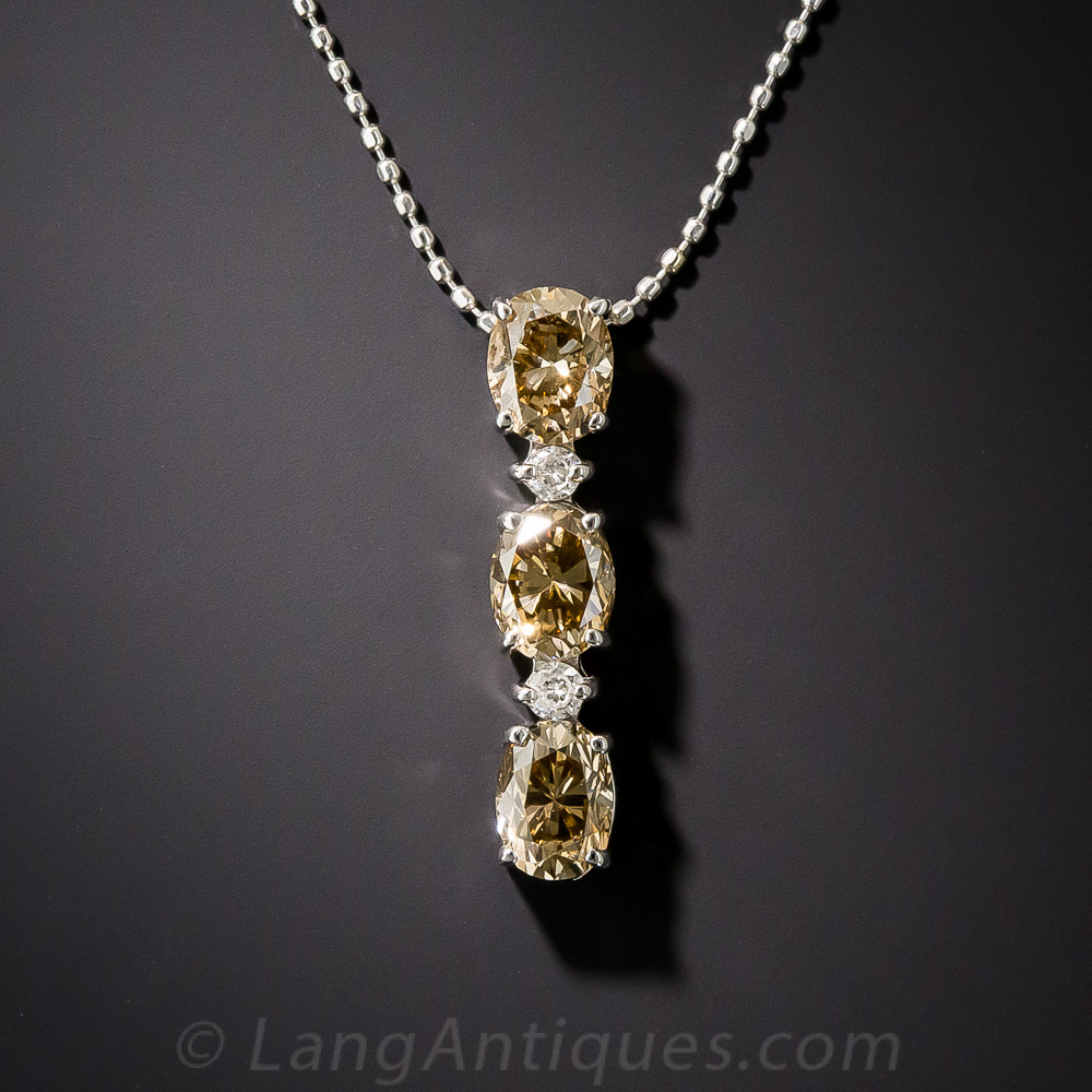 oval diamond pendant