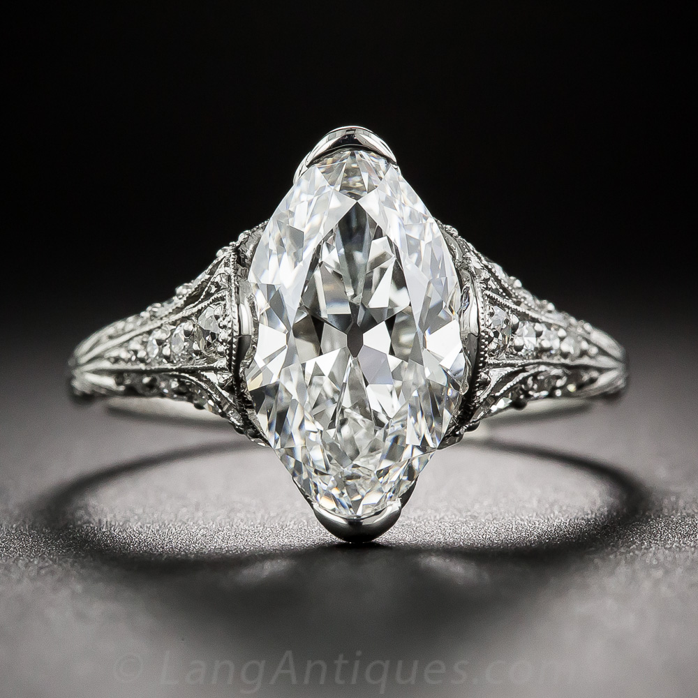 antique moval diamond