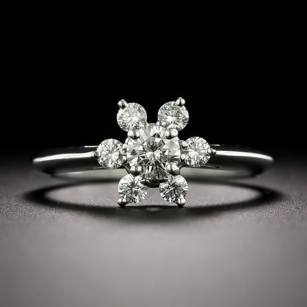 Tiffany & Co. Petite Diamond Flower Ring