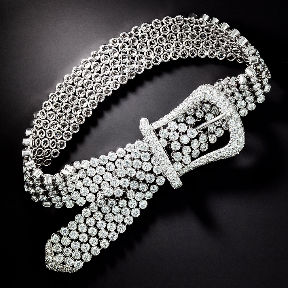 Platinum Diamond Buckle Bracelet