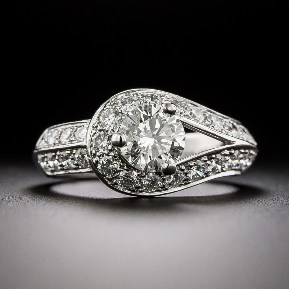 Van Cleef & Arpels Couture .71 Carat Diamond Engagement Ring
