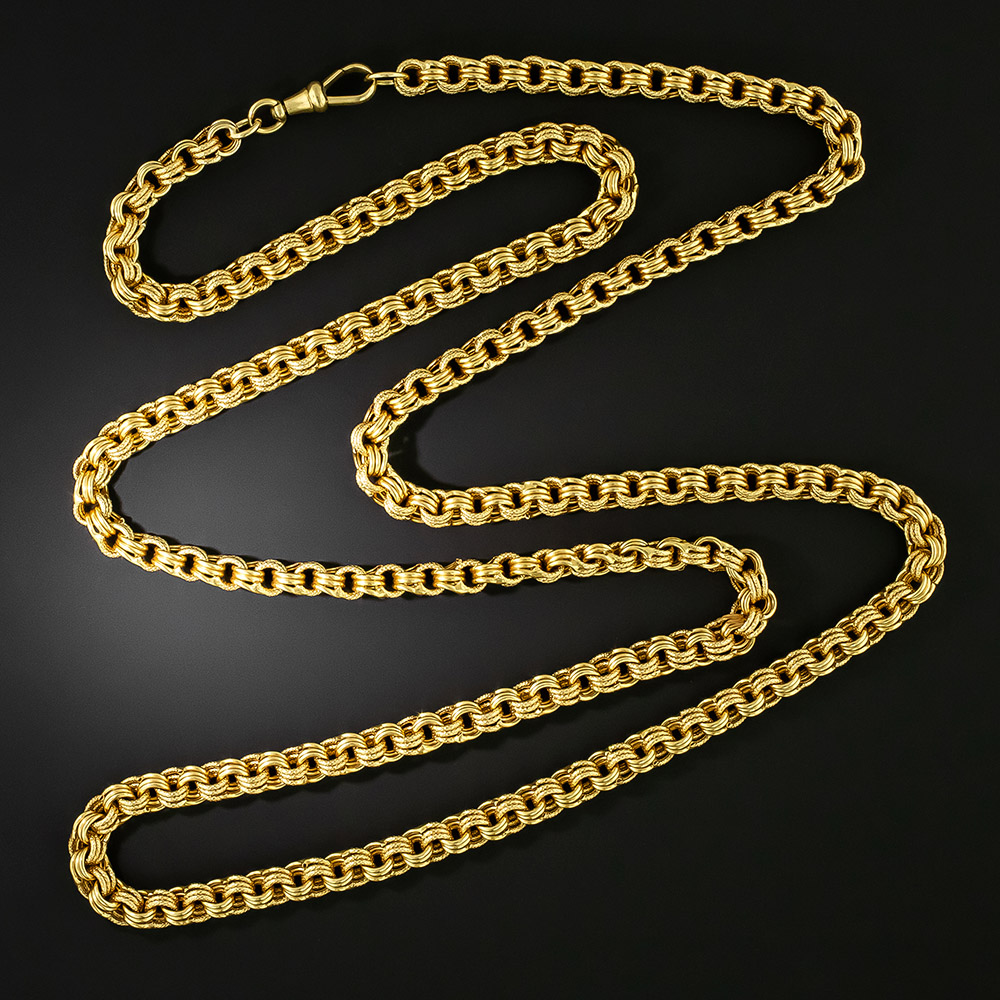 Victorian 40 Inch Triple Link Chain
