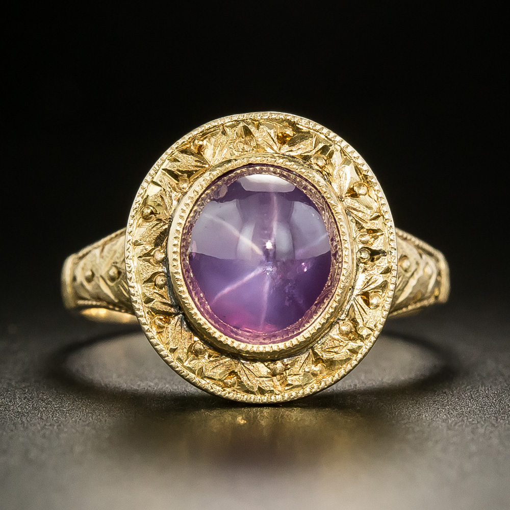 Antique Ruby Halo Star Sapphire Ring – Boylerpf