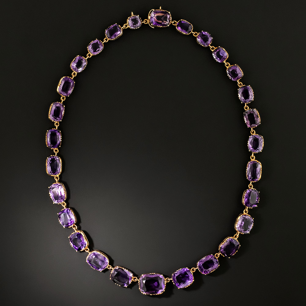 Victorian Amethyst Riviere Necklace