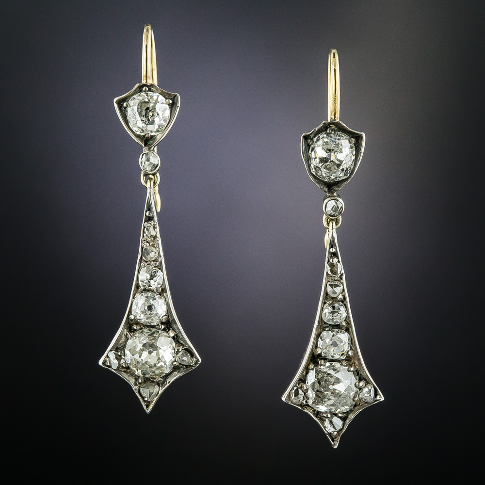Victorian Diamond Earrings