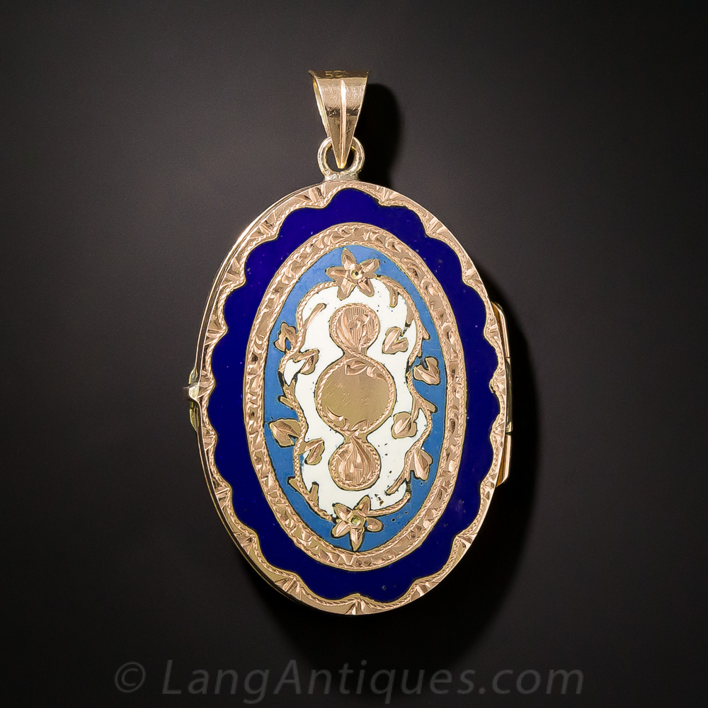 Victorian Enameled Locket