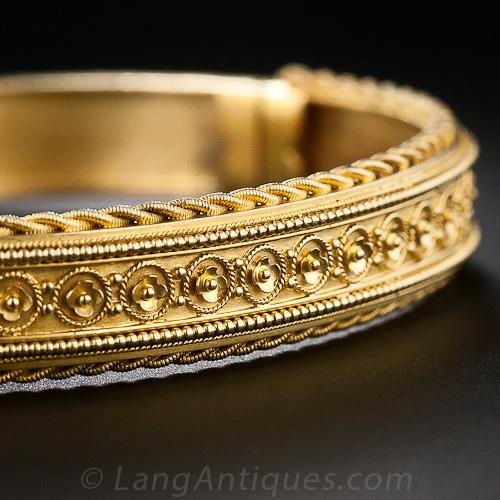 Victorian Etruscan Revival Style Bangle