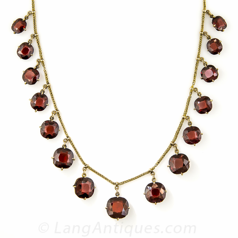 Victorian Garnet Necklace