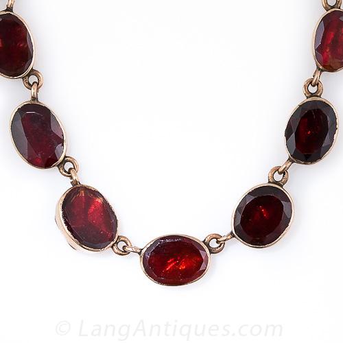 Victorian Garnet Necklace