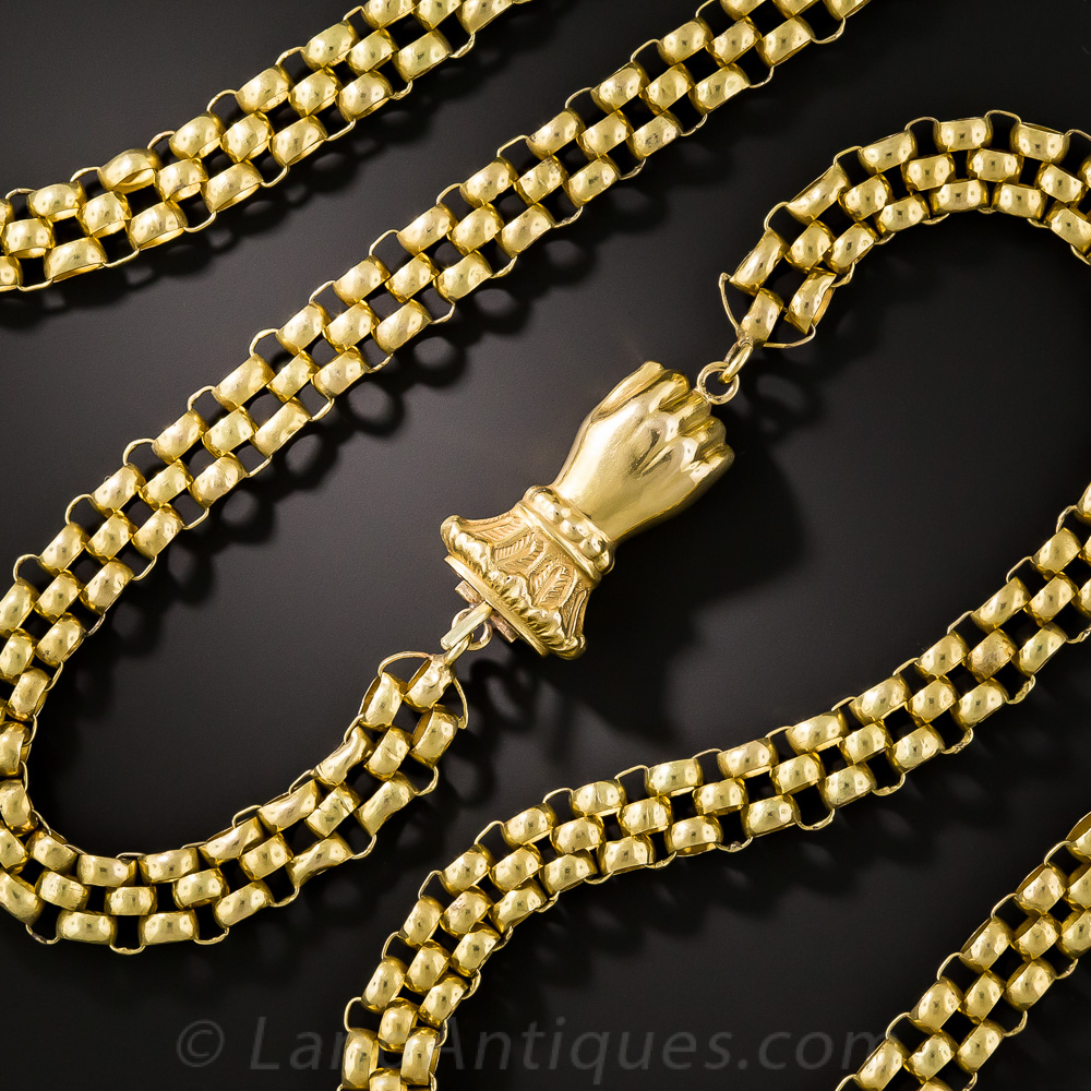Antique Victorian Era 10k Gold Face Bracelet or Necklace Clasp, Portra –  Antiques & Uncommon Treasure