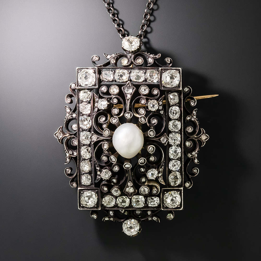 victorian-natural-pearl-and-diamond-pendant-brooch