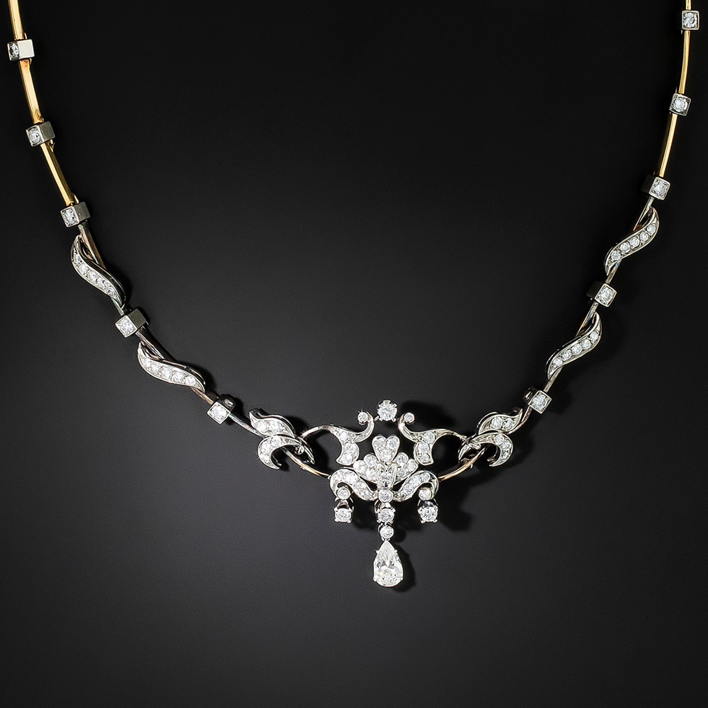 【VINTAGE HOLLYWOOD】Ribbon Pearl Long Necklace★ VINTAGE HOLLYWOOD Butterfly Ribbon Pearl Necklace 1ea | Best
