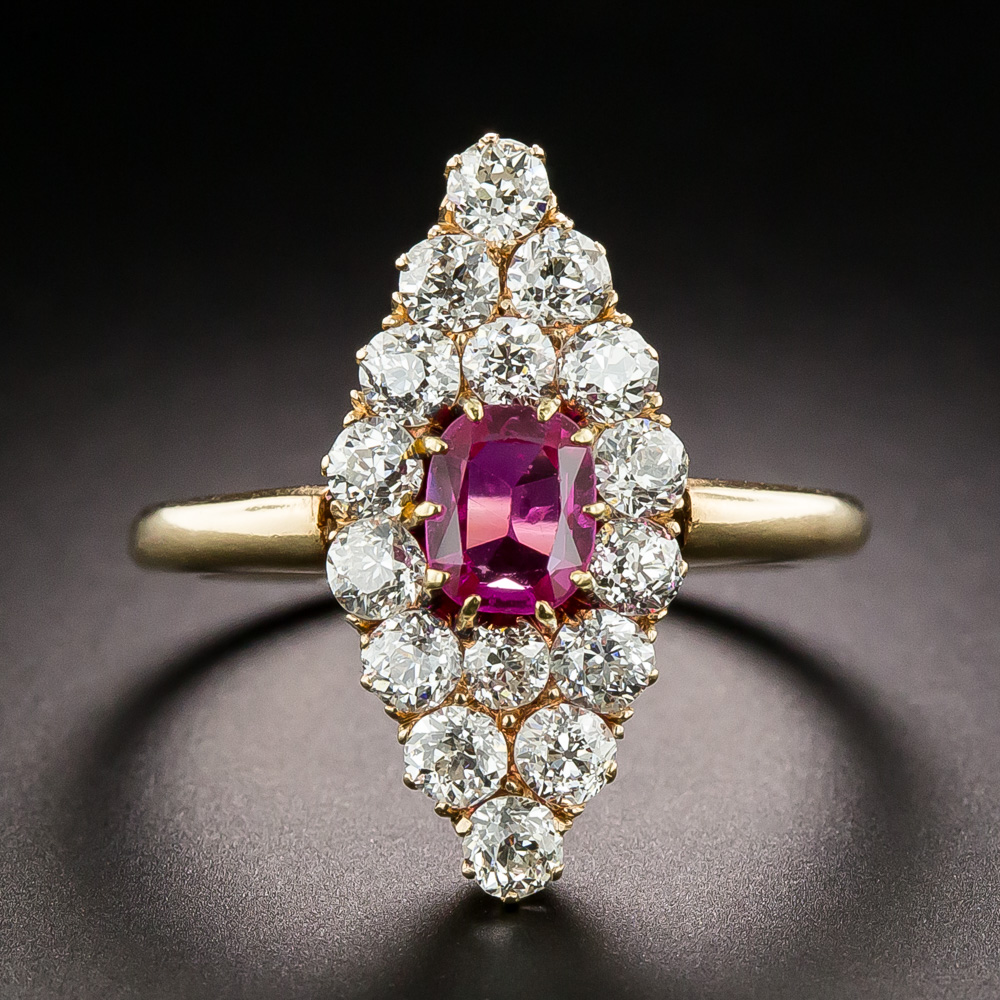 Victorian store navette ring