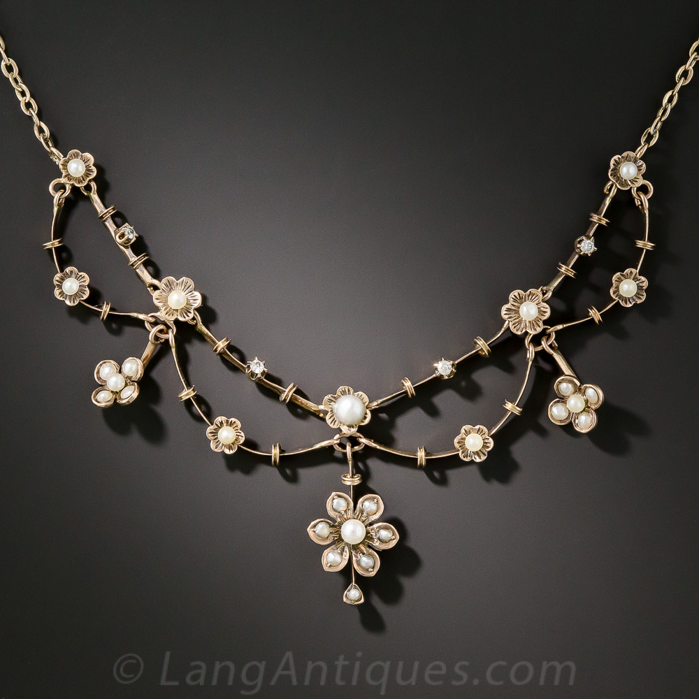Victorian Seed Pearl Necklace