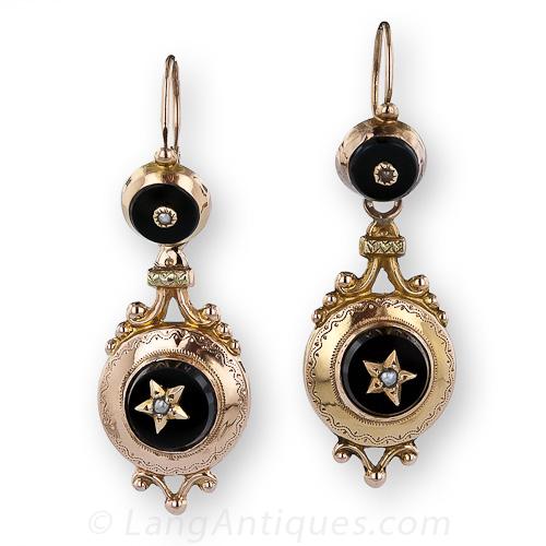 Victorian Star Drop Earrings