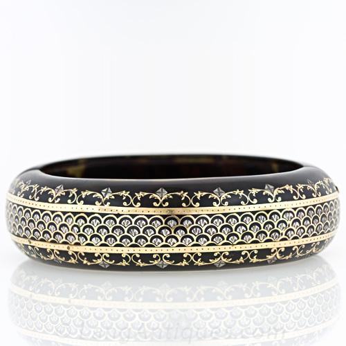 Victorian Tortoiseshell Pique Bangle