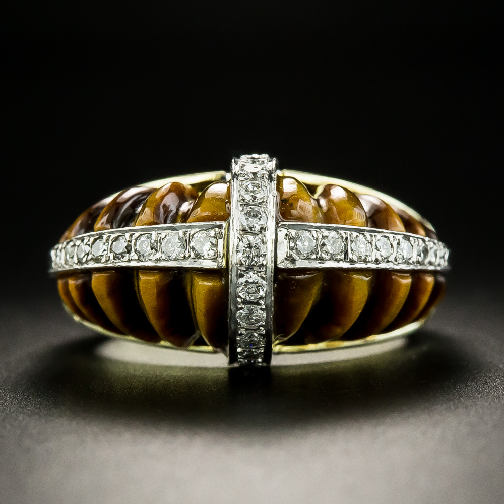 Antique tiger eye ring clearance