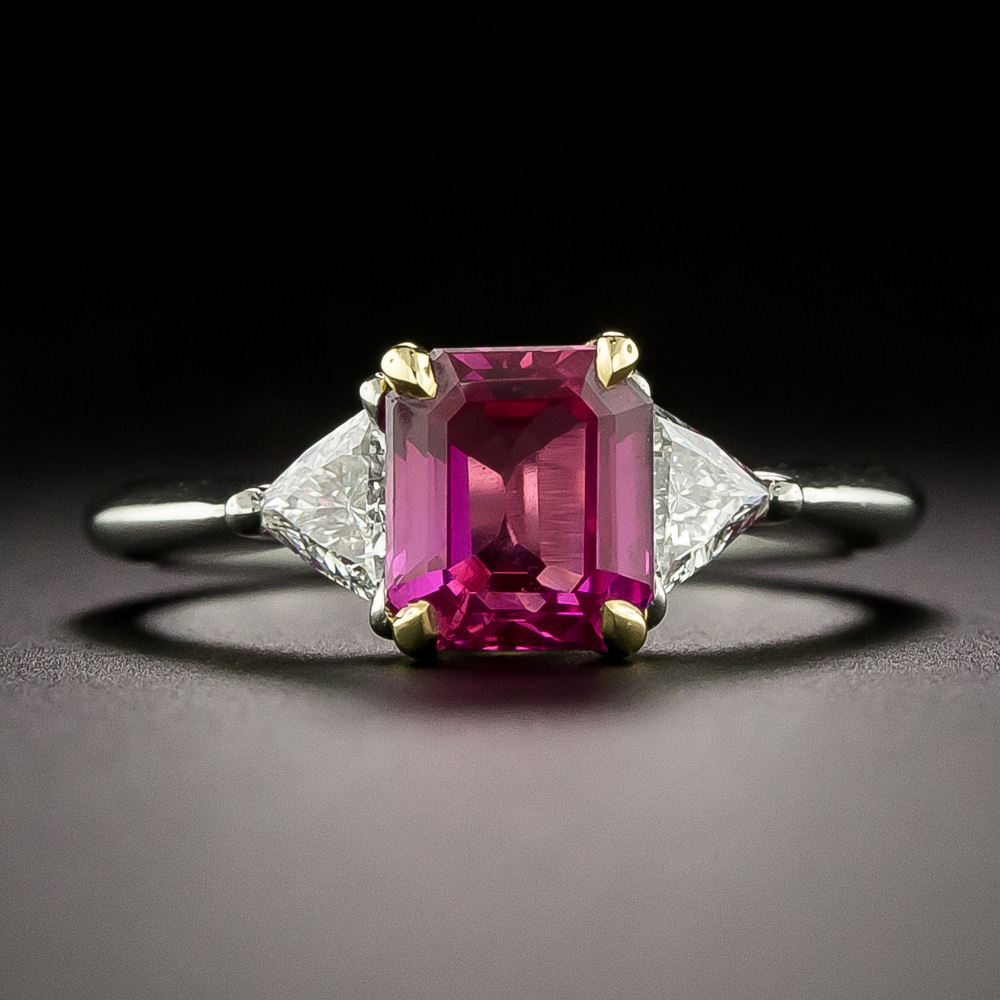Pink sapphire band hot sale