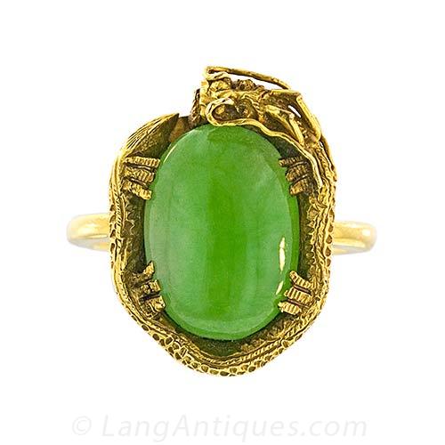 Jade dragon ring store