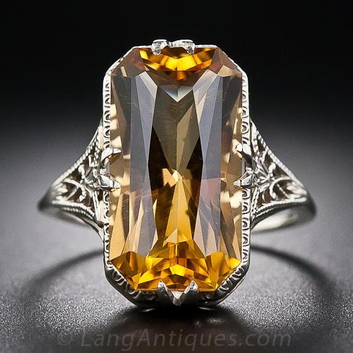 Vintage cheap citrine earrings