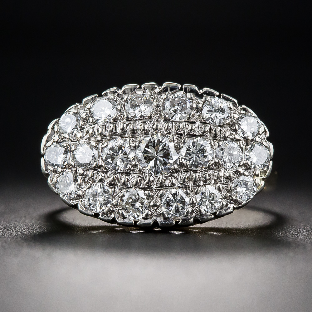 Vintage Diamond Cluster Ring