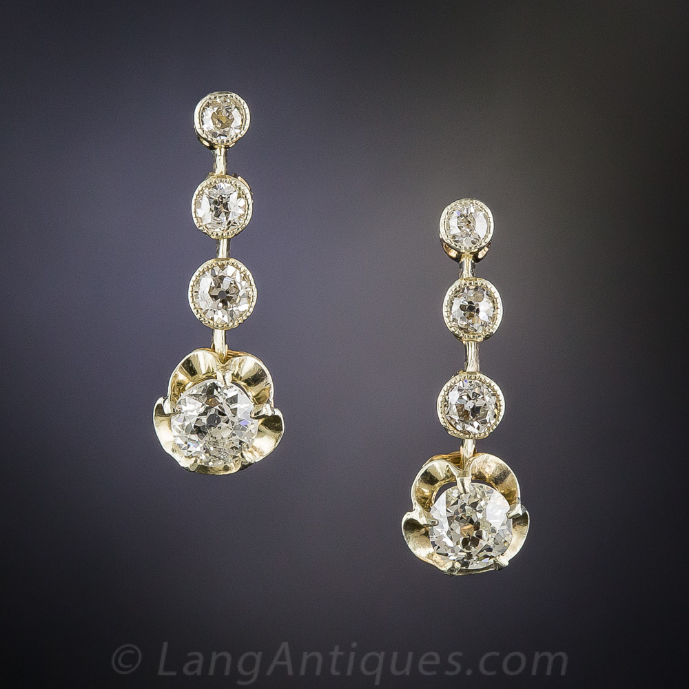 Vintage dangle earrings clearance