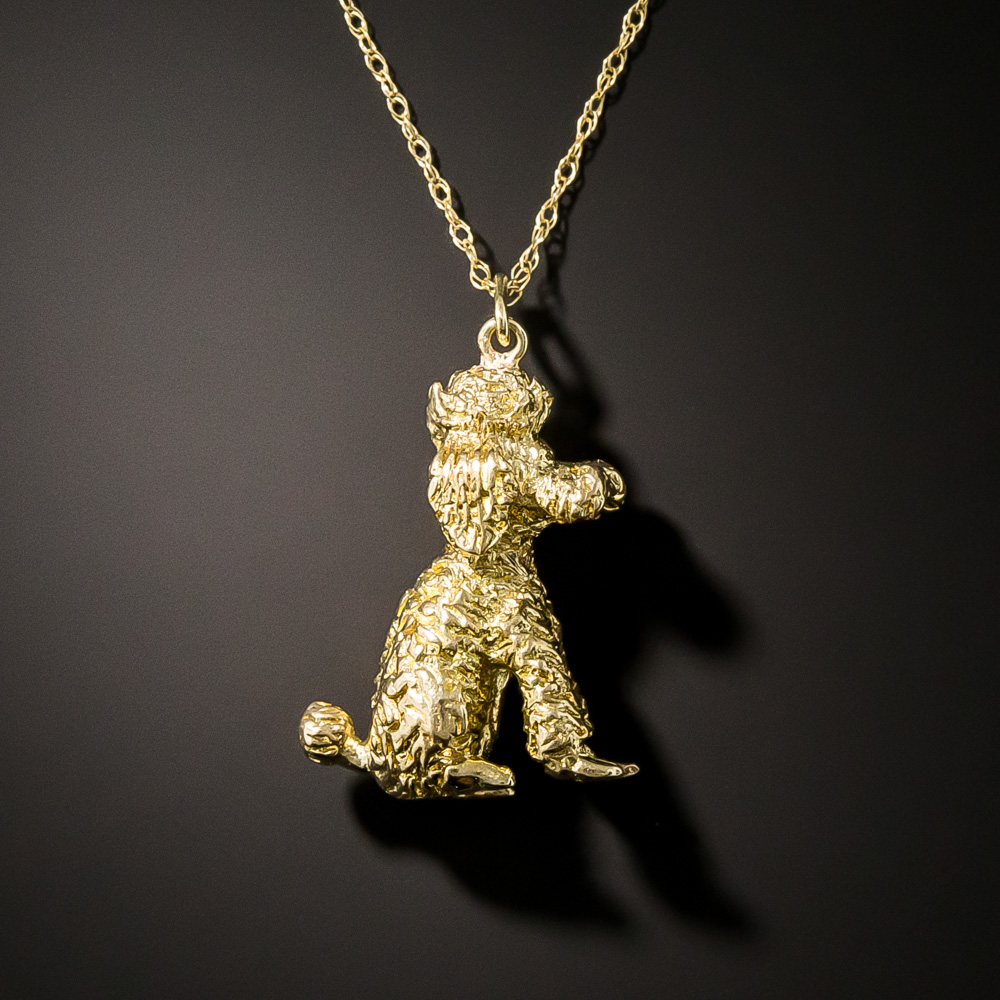 Poodle pendant necklace shop