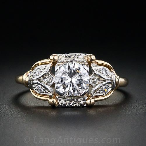 Vintage 'Jabel' .53 Carat Diamond Engagment Ring