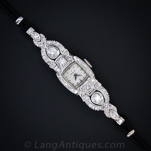 Vintage Ladies Diamond Hamilton Watch