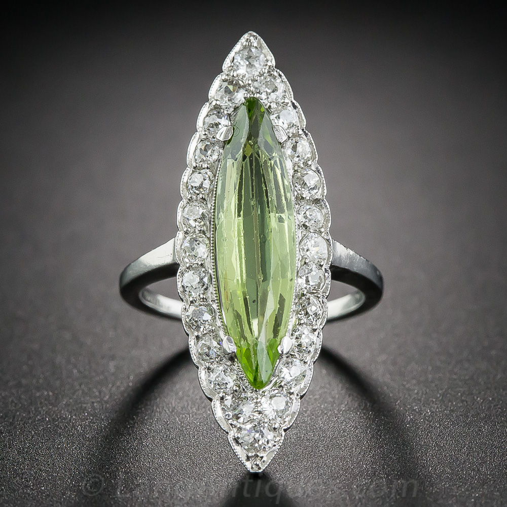 Marquise cut peridot ring outlet