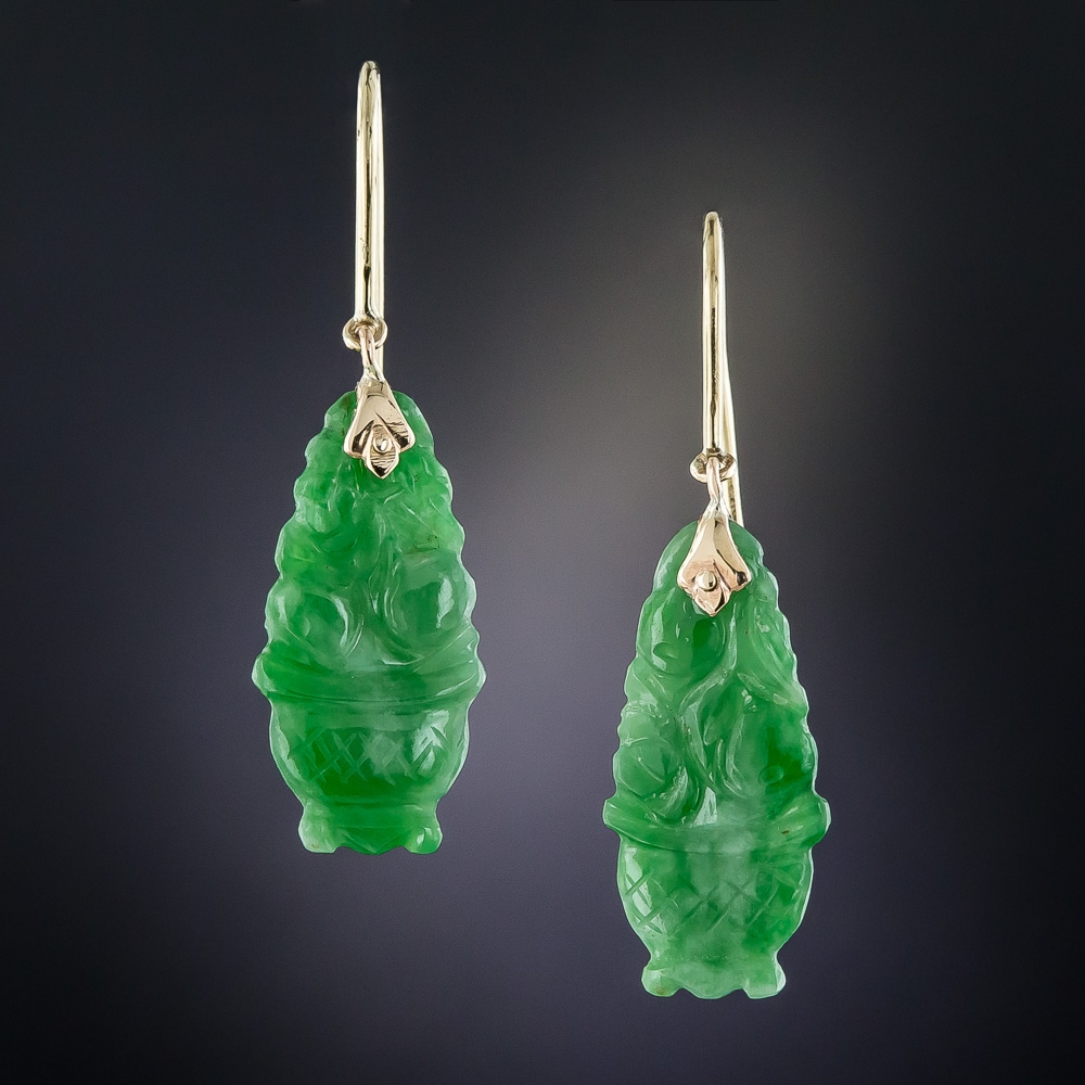 burmese pearl drop earrings