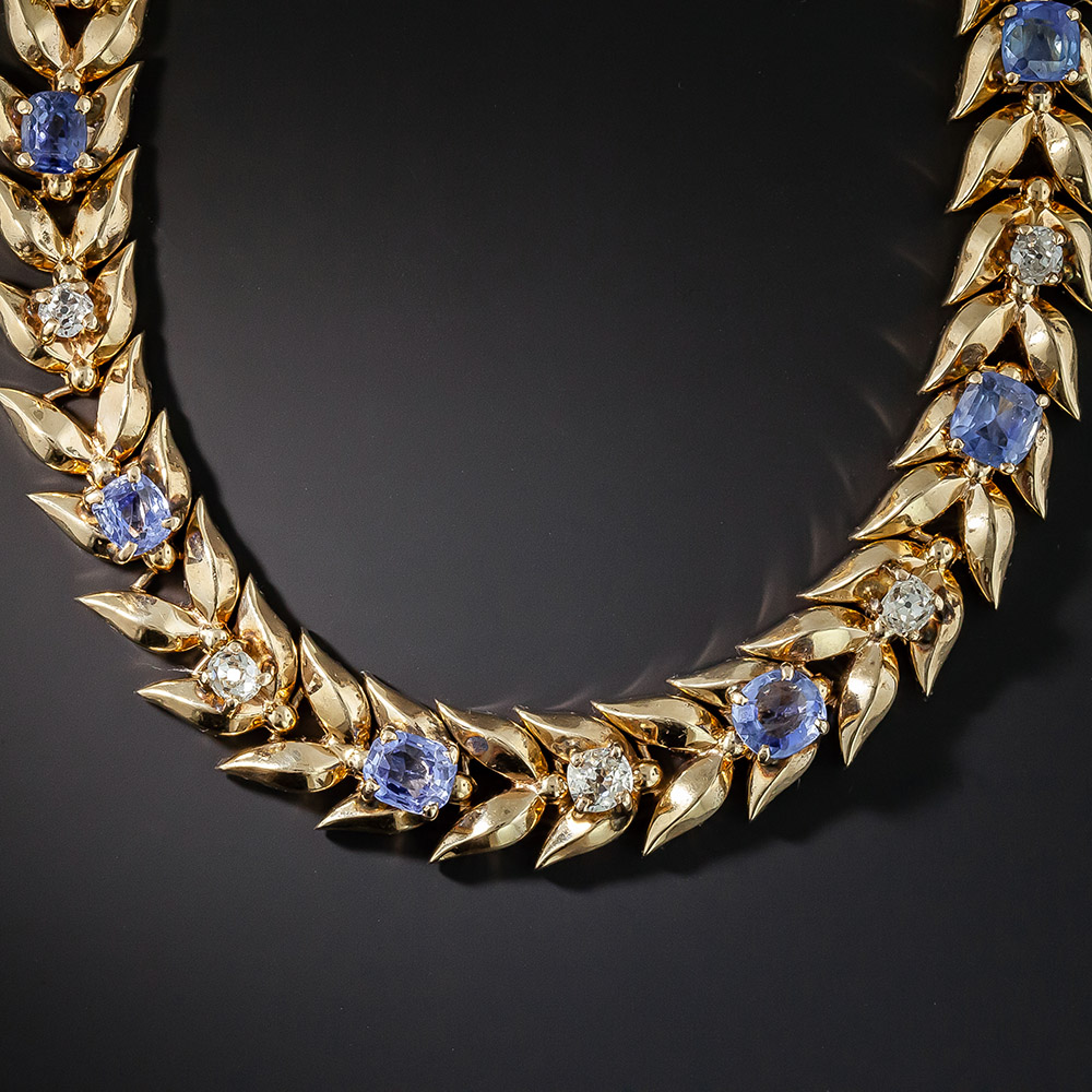 Ceylon Sapphire Antique Sapphire Necklace Ceylon Sapphire Necklace – Elisabeth Bell