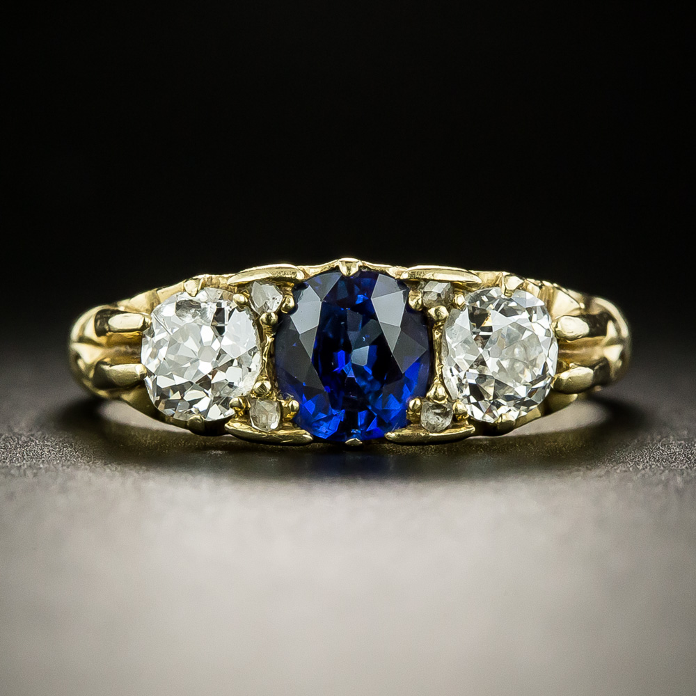 Antique three stone ring on sale