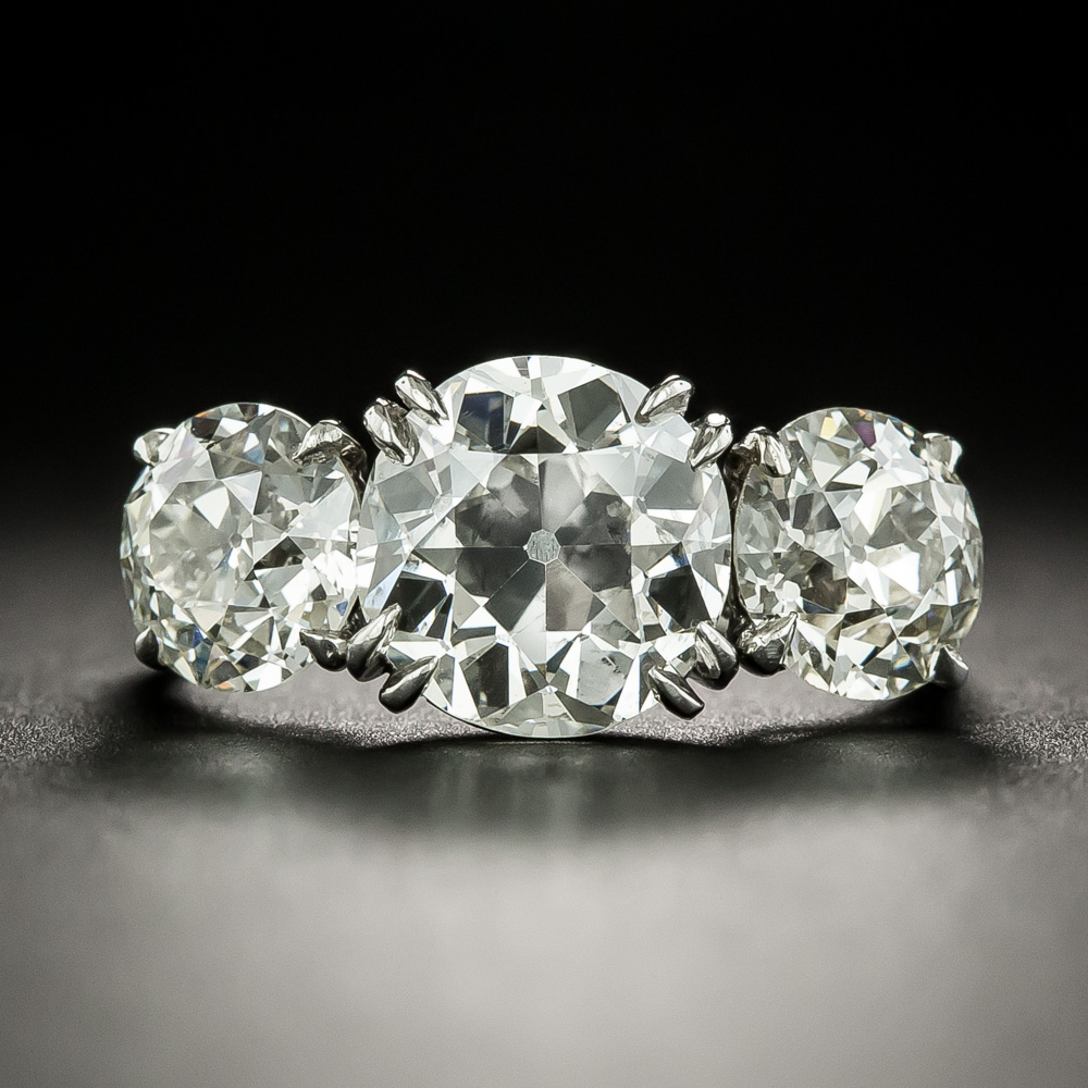 3/4 Ct 3 Stone White Gold Diamond Ring by Joseph Asher | Firthjewelers