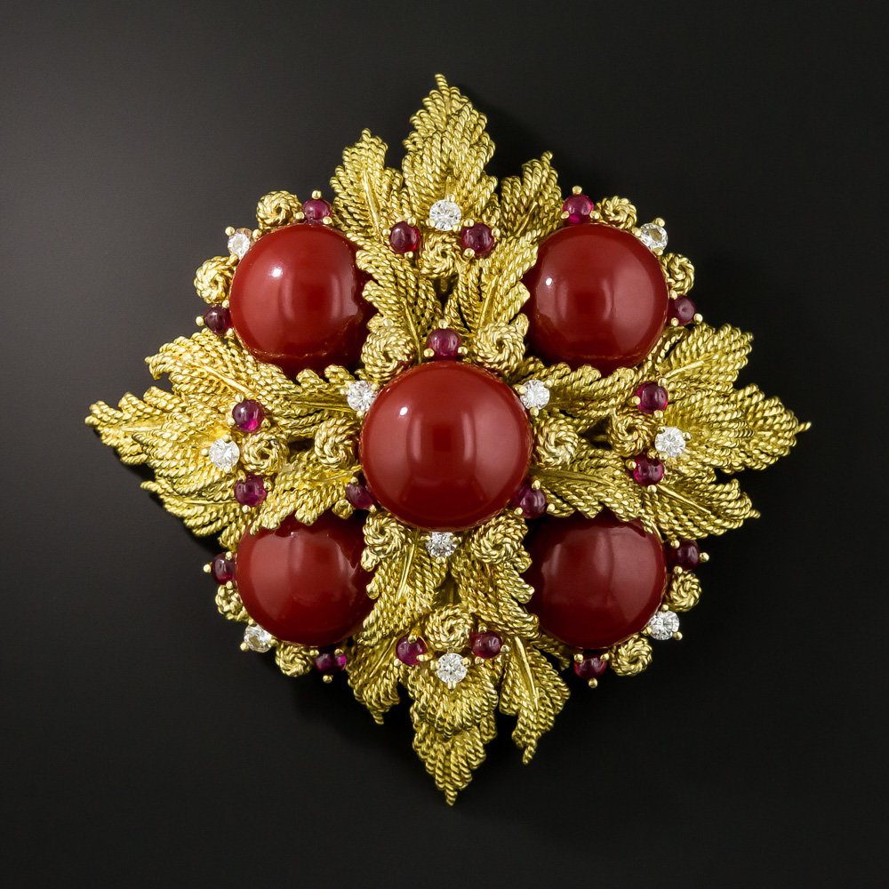 Red brooch clearance