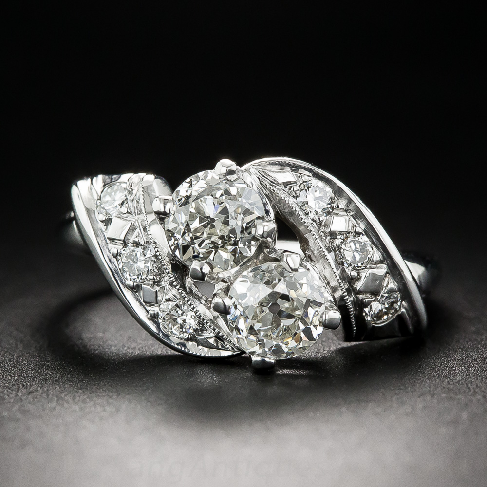 Vintage Twin-Stone Diamond Ring
