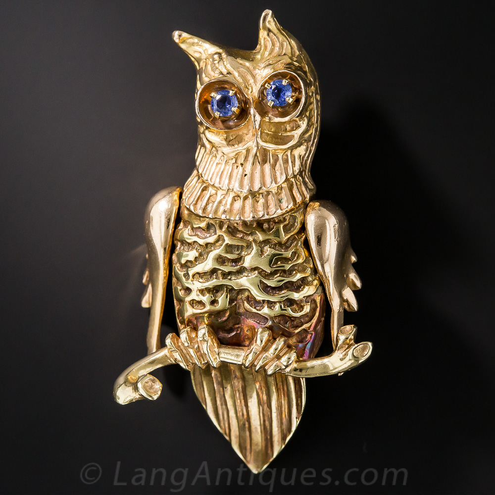 Whimsical Owl Pin