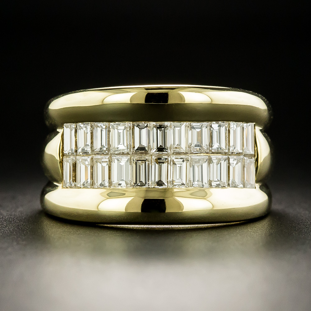 Two Row Diamond Band Ring